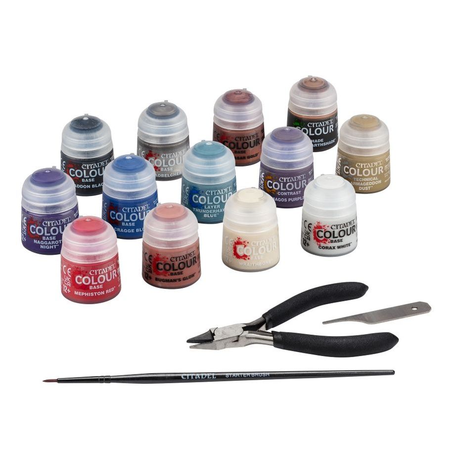 WARHAMMER 40.000: PAINTS + TOOLS SET