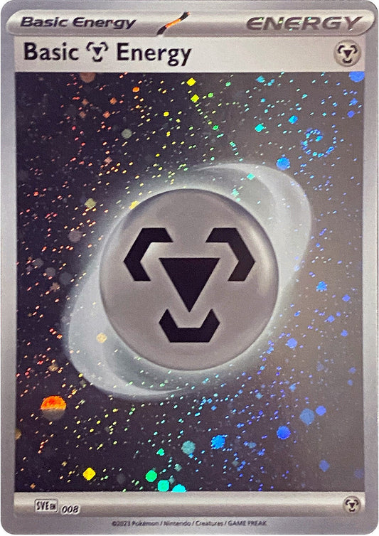 Basic Metal Energy (Cosmos Holo) (008) (Holofoil) [SVE: Scarlet & Violet Energies]