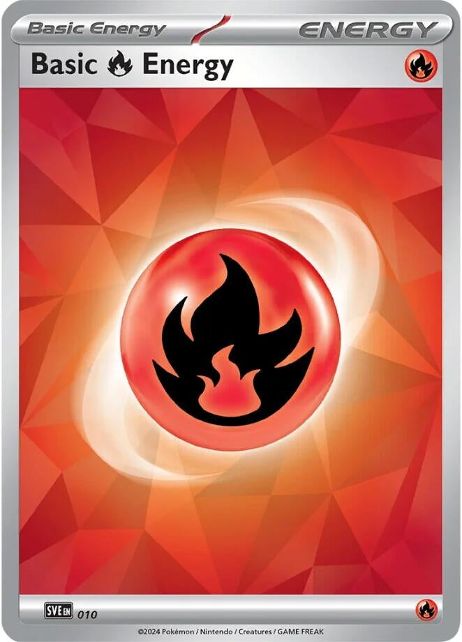 Basic Fire Energy - 010 (010) (Holofoil) [SVE: Scarlet & Violet Energies]