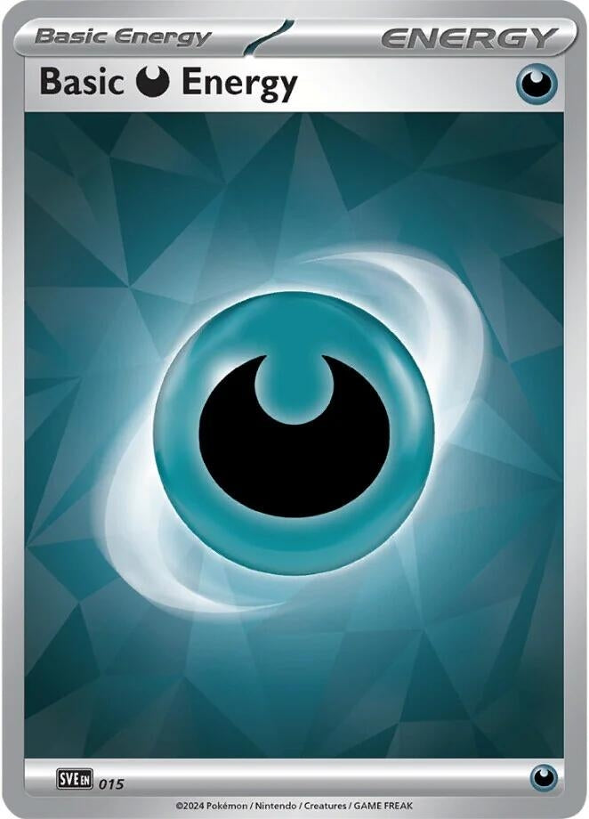 Basic Darkness Energy - 015 (015) (Holofoil) [SVE: Scarlet & Violet Energies]