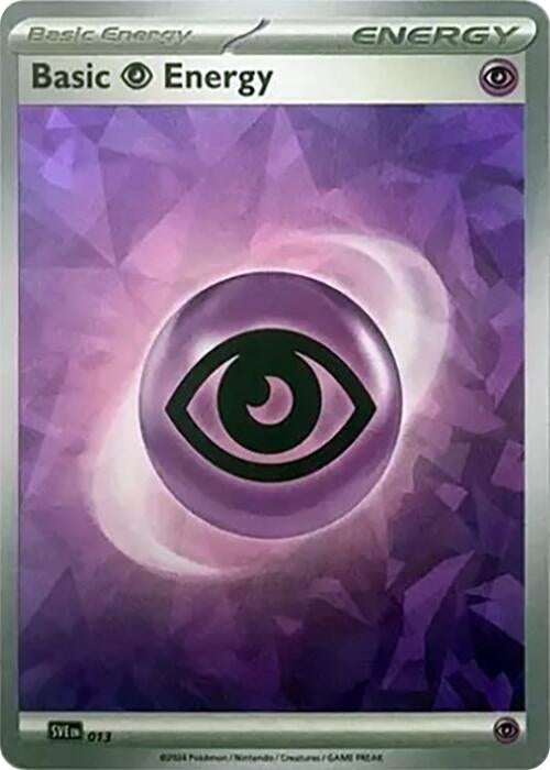 Basic Psychic Energy (Cracked Ice Holo) (013) (Holofoil) [SVE: Scarlet & Violet Energies]