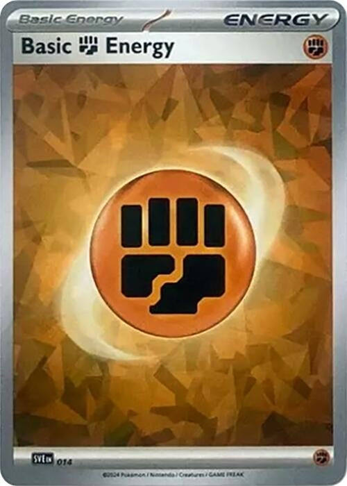 Basic Fighting Energy (Cracked Ice Holo) (014) (Holofoil) [SVE: Scarlet & Violet Energies]