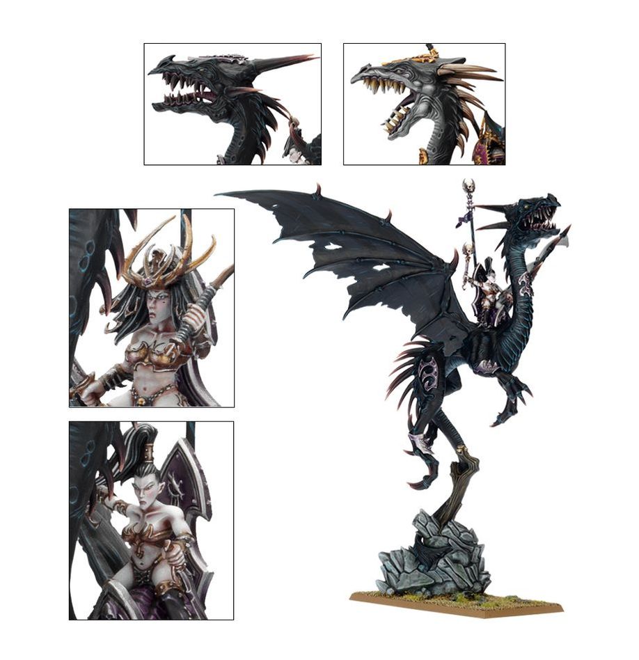 SORCERESS ON BLACK DRAGON