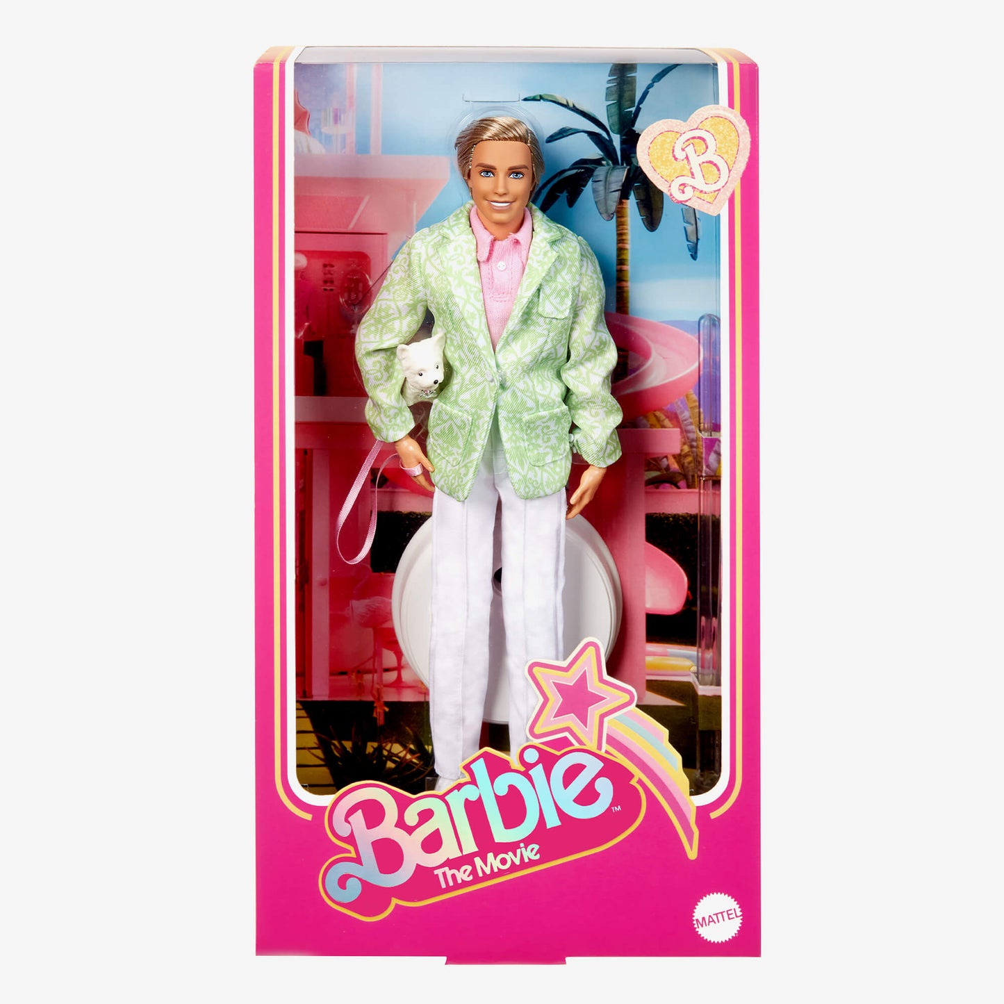 Sugar's Daddy Ken Doll in Pastel Suit With Dog – Barbie The Movie