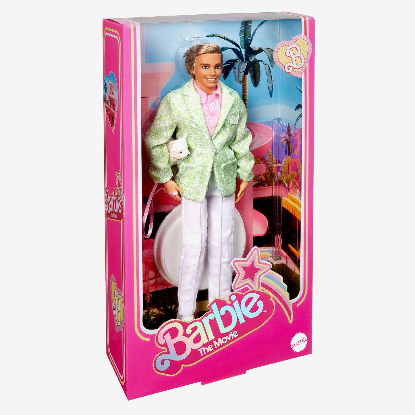 Sugar's Daddy Ken Doll in Pastel Suit With Dog – Barbie The Movie